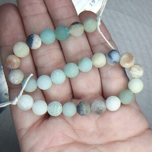 8mm Matte Amazonite 8in Strand #10